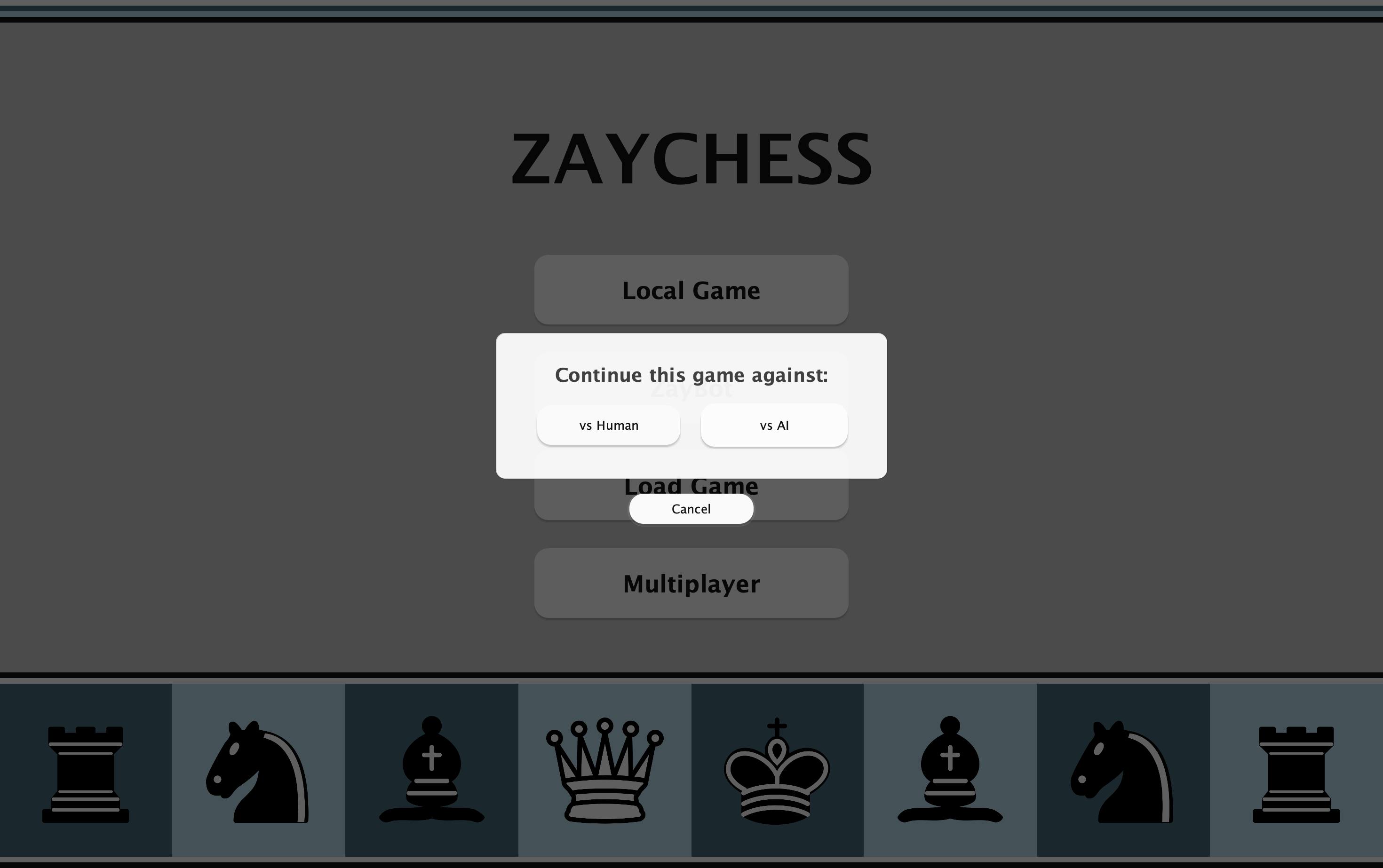 Zaychess Resume Game Prompt